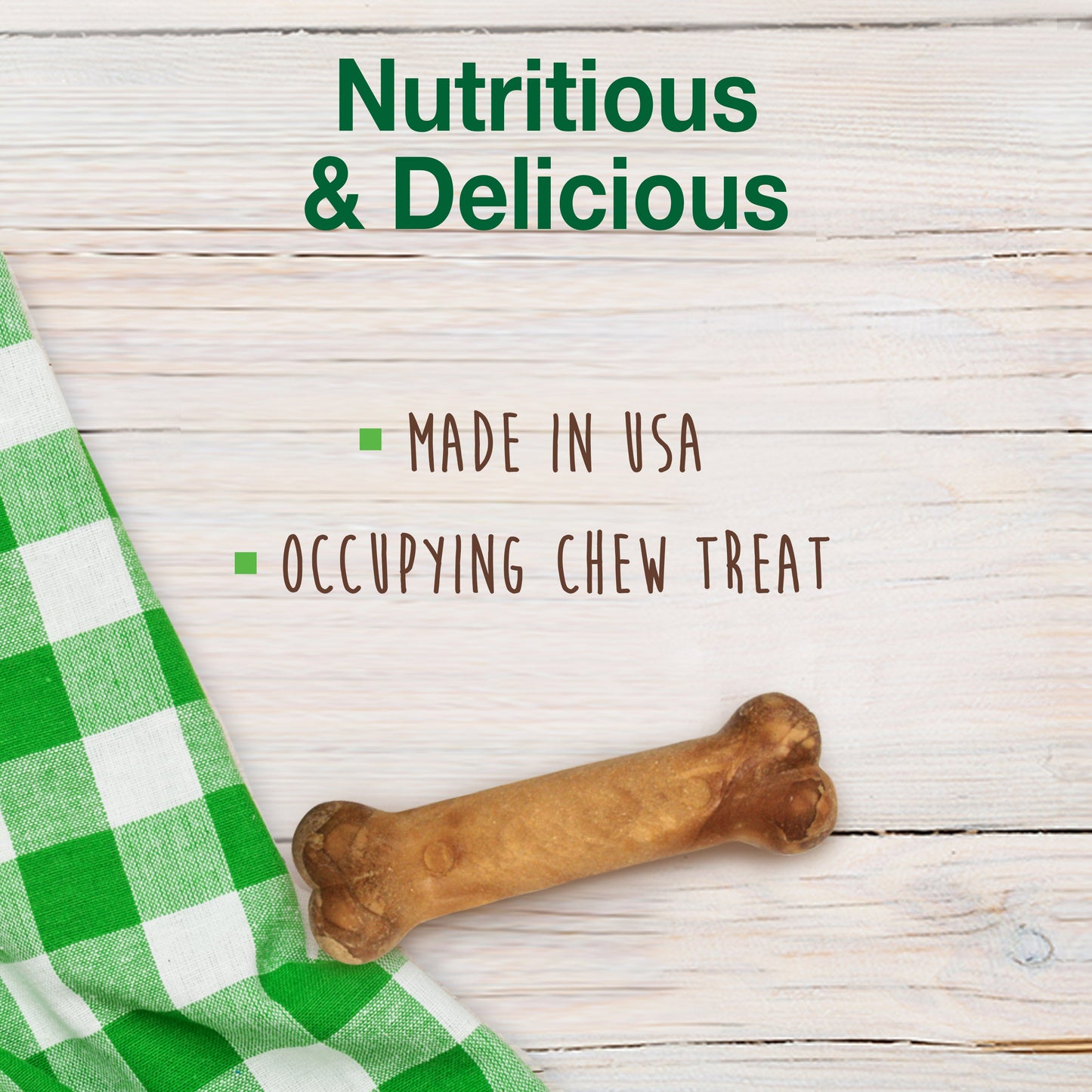 Nylabone Healthy Edibles AllNatural Long Lasting Bacon Chew Treats Bacon, SMall/Regular Up To 25 Ibs. 1 ct