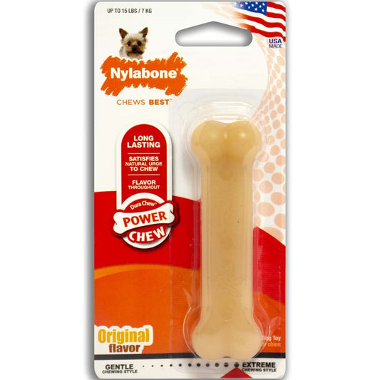 Nylabone Power Chew Dog Toy Original 1ea/XS/Petite - Up To 15 lb