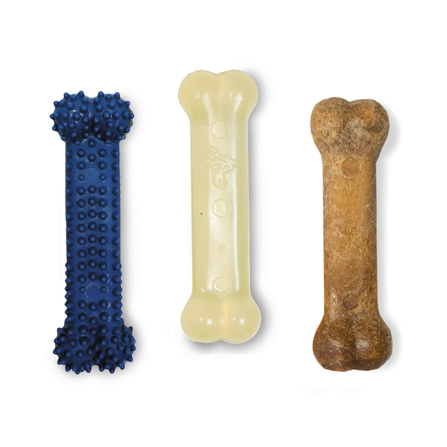 Nylabone Healthy Edibles and Flexi Chew Value Pack Variety, XS/Petite  Up To 15 Lbs. 3 ct