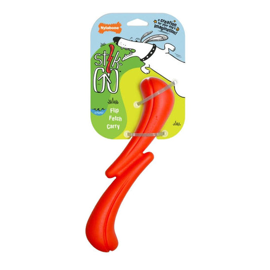 Nylabone Creative Play Stik-GO Dog Fetch Toy Red 1ea/Large/Giant - Up To 50 lb