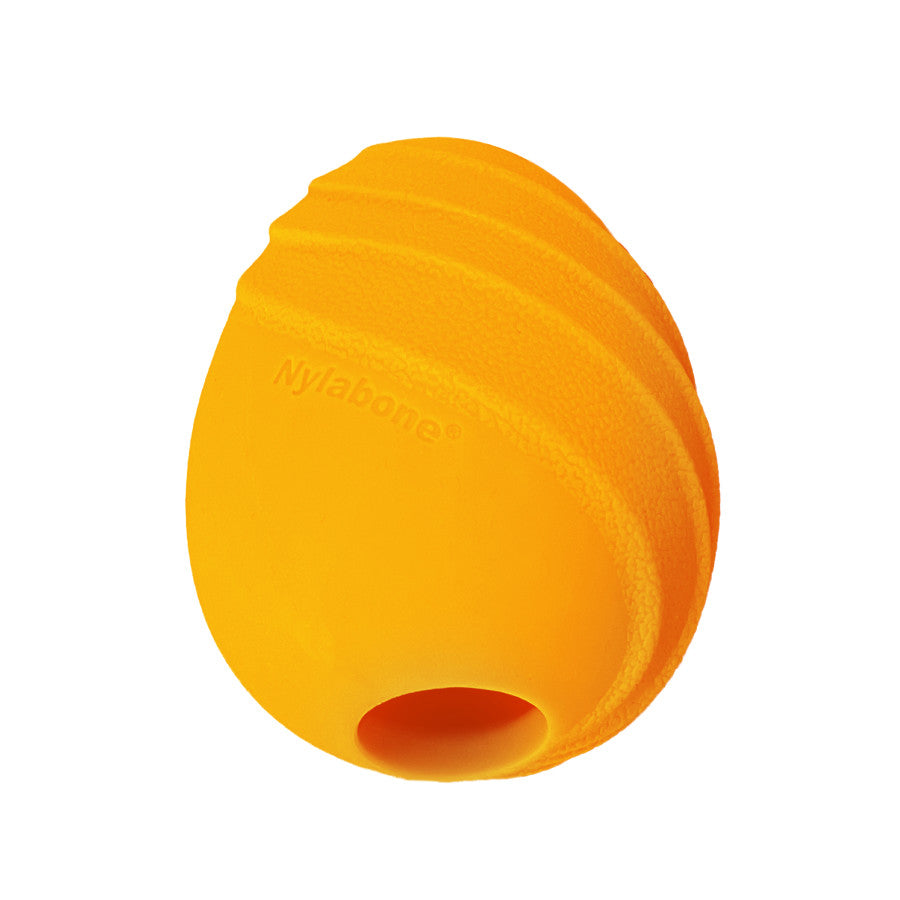 Nylabone Creative Play Eggi Dog Treat Toy Orange, 1ea/Small