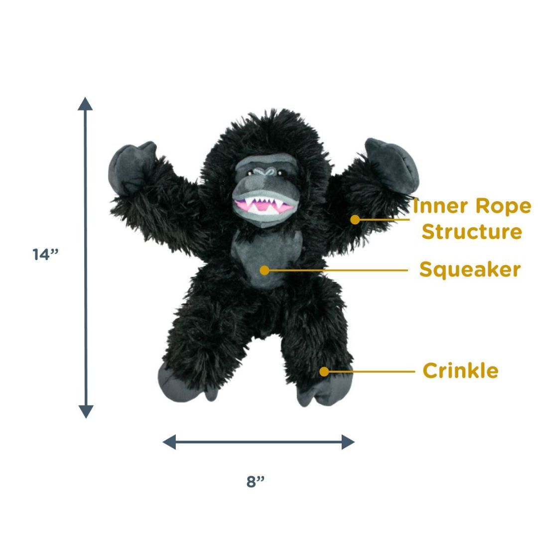 Tall Tails Dog Rope Gorilla 14 Inch