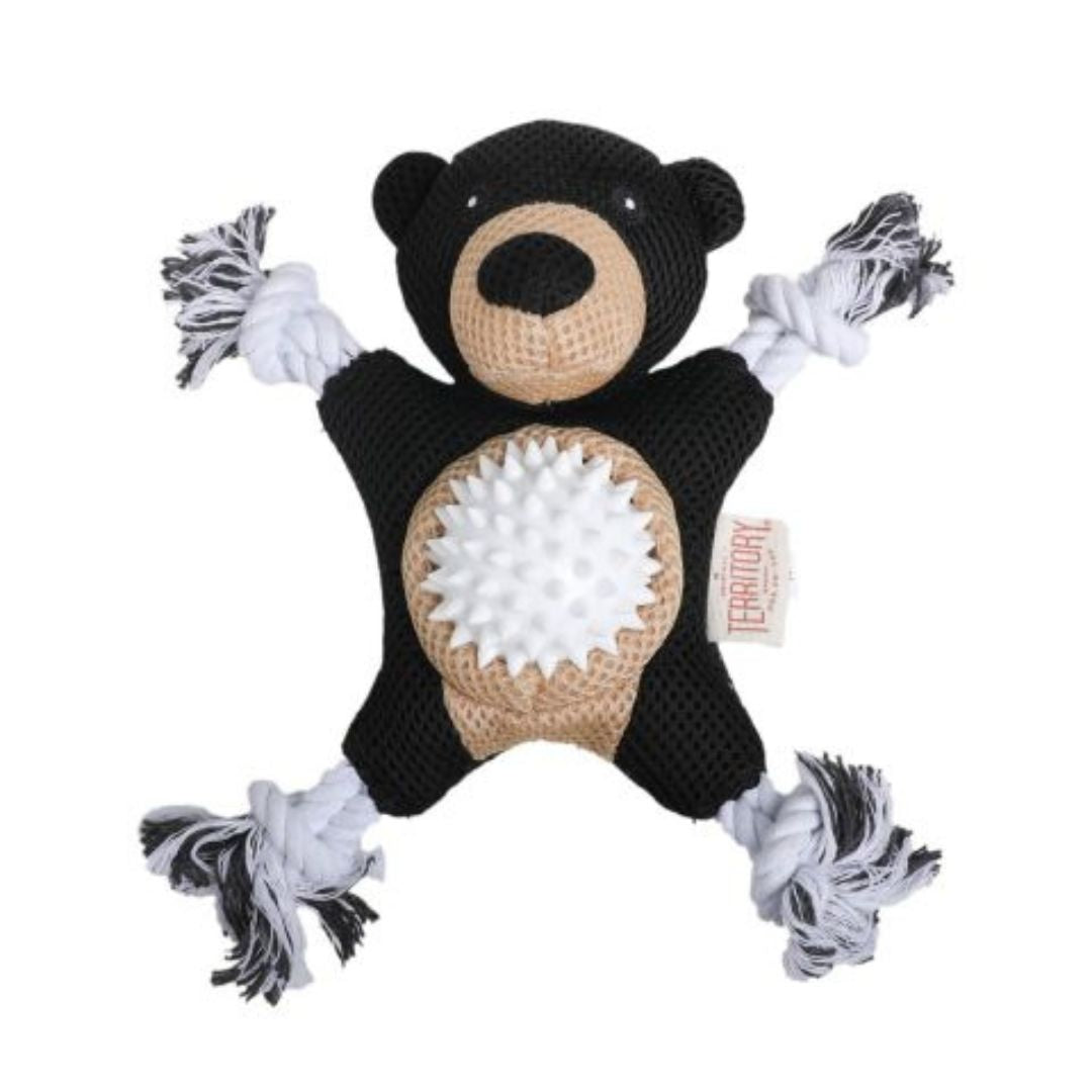 Territory Dog Toy 2 In 1 Black Bear 9 Inch