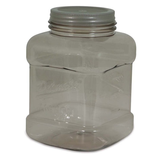 Petmate Mason Style Pet Treat Jar Silver 1ea/One Size