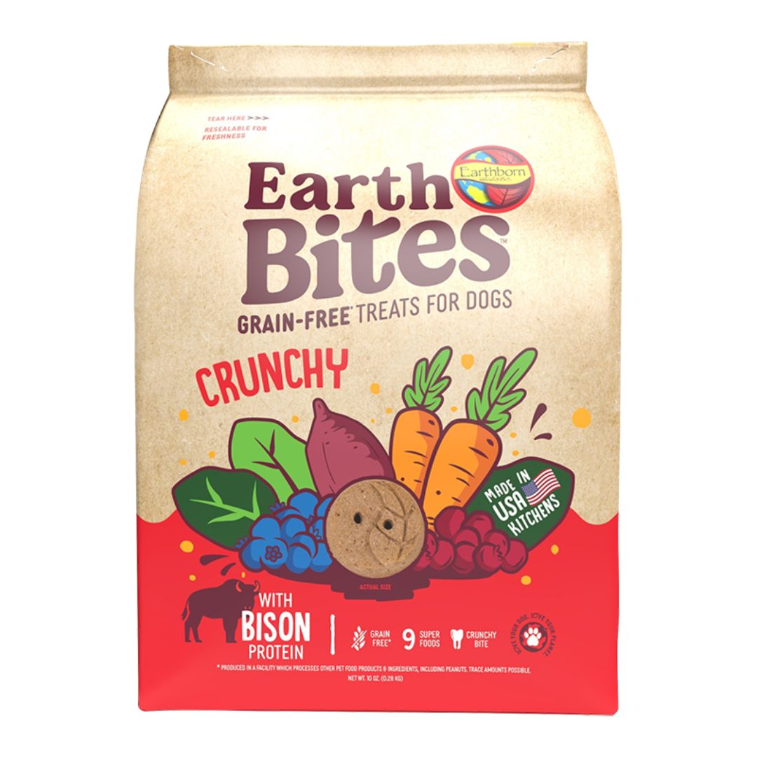 Earthborn Dog Grain Free earthbites Bison 10oz.