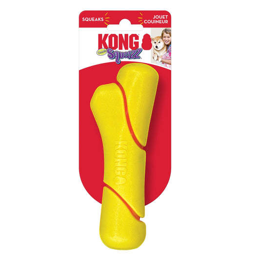 KONG Squeezz Tennis Stick Dog Toy Yellow 1ea/MD