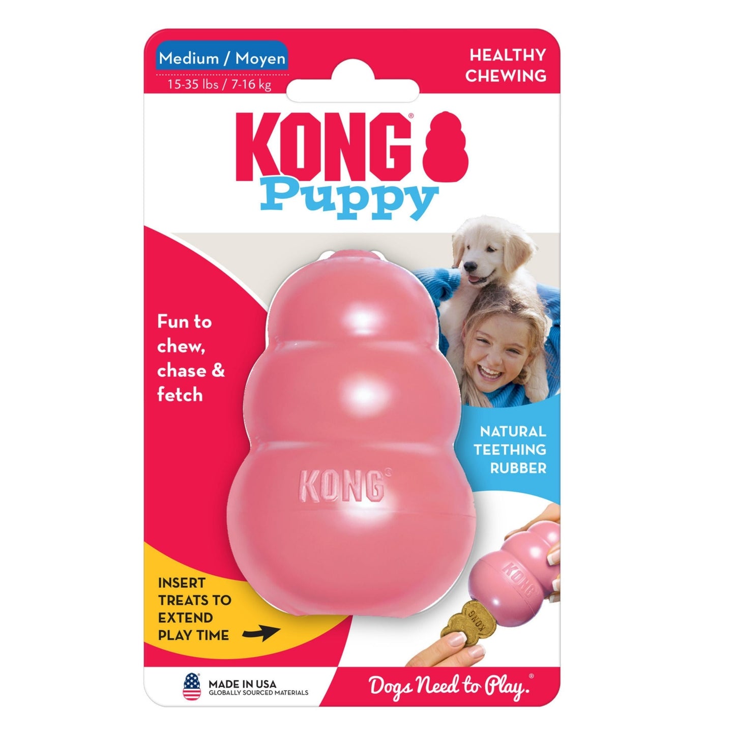 KONG Puppy Toy Assorted 1ea/MD