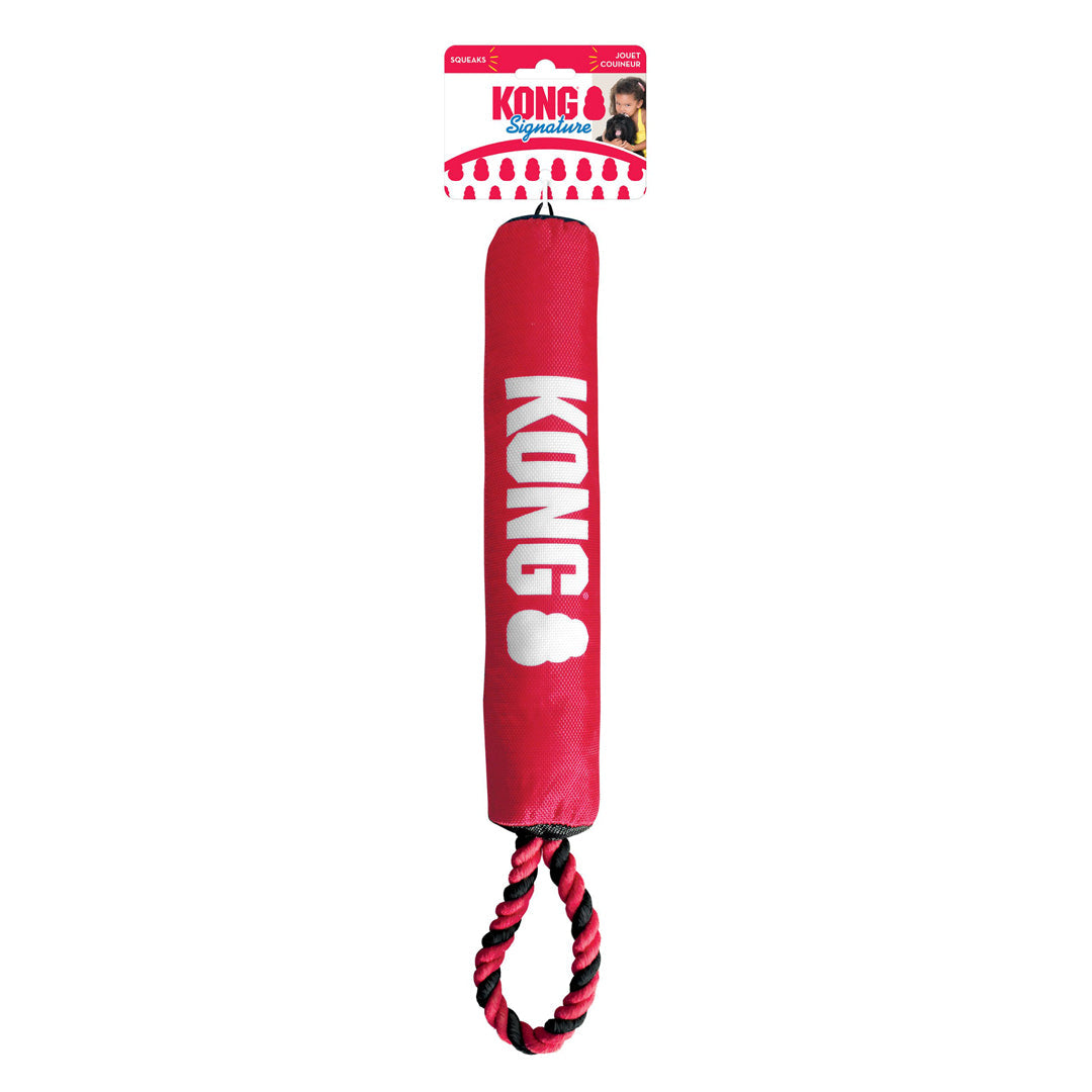 KONG Signature Stick with Rope Dog Toy Red 1ea/MD