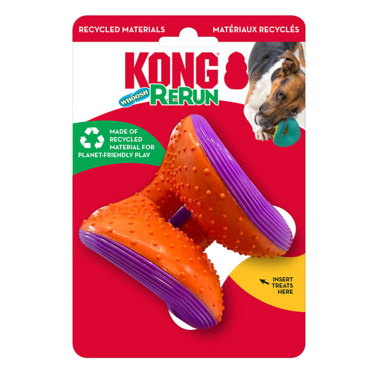 KONG Rerun Whoosh Ball Dog Toy Assorted 1ea/SM/MD