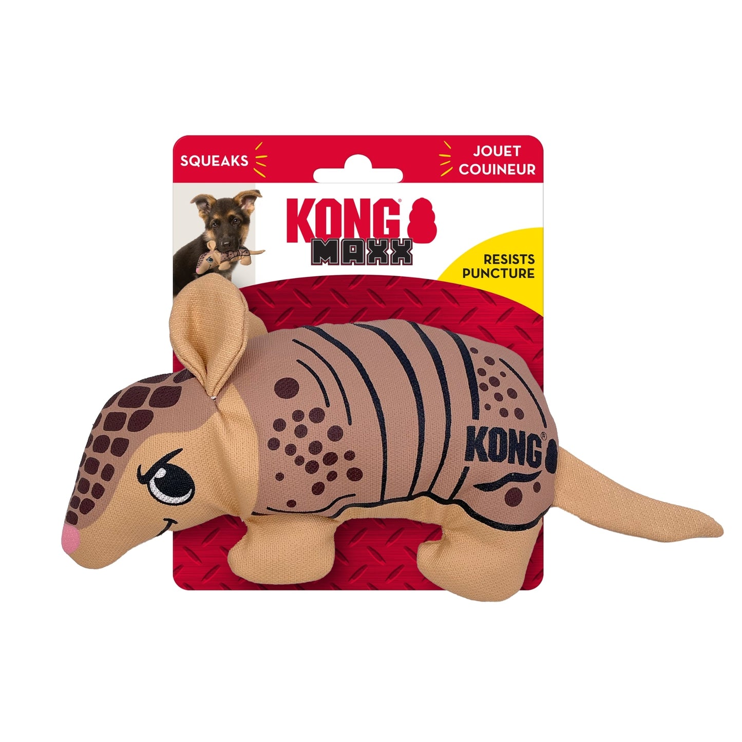 Kong Maxx Friends Dog Toy Armadillo, 1ea/Small