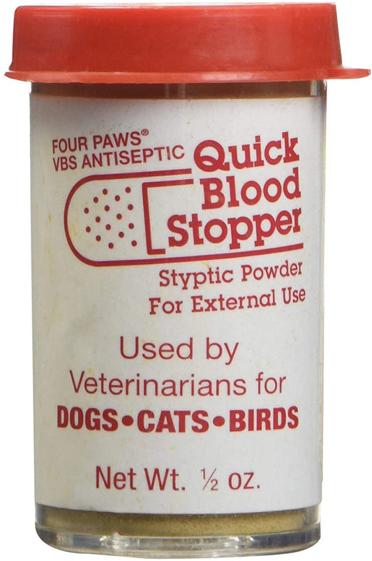 Four Paws Antiseptic Pet Blood Stopper Powder for Dogs, Cats, and Birds 1ea/0.5 oz