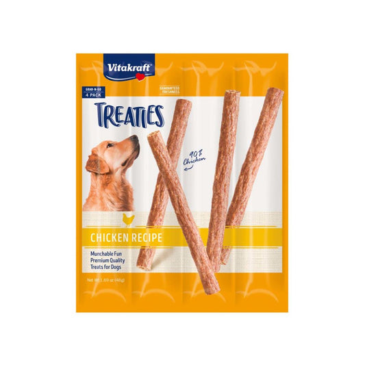 Vitakraft Treaties Dog Treats Smoked Chicken 14ea/1.69 oz, 4 Pc