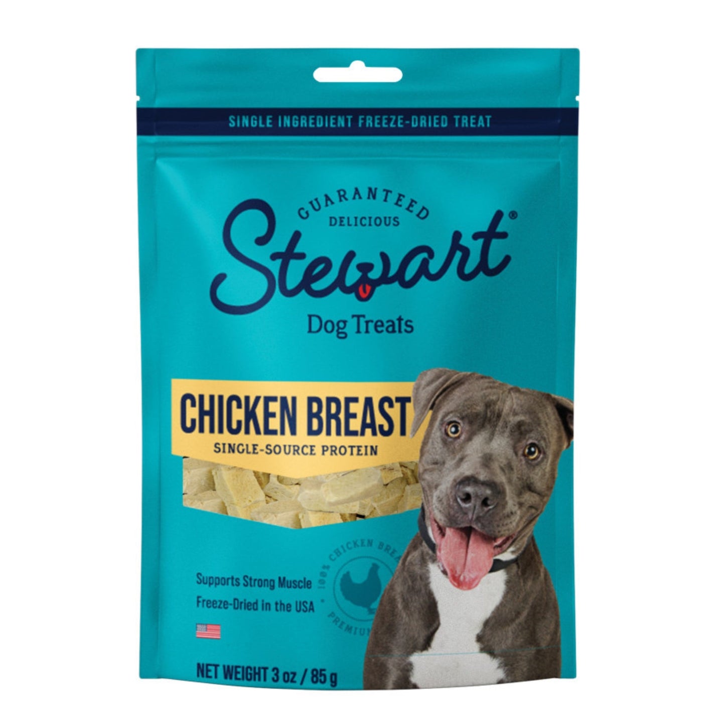 Stewart Single Ingredient Freeze Dried Dog Treats Chicken Breast, 1ea/3oz.