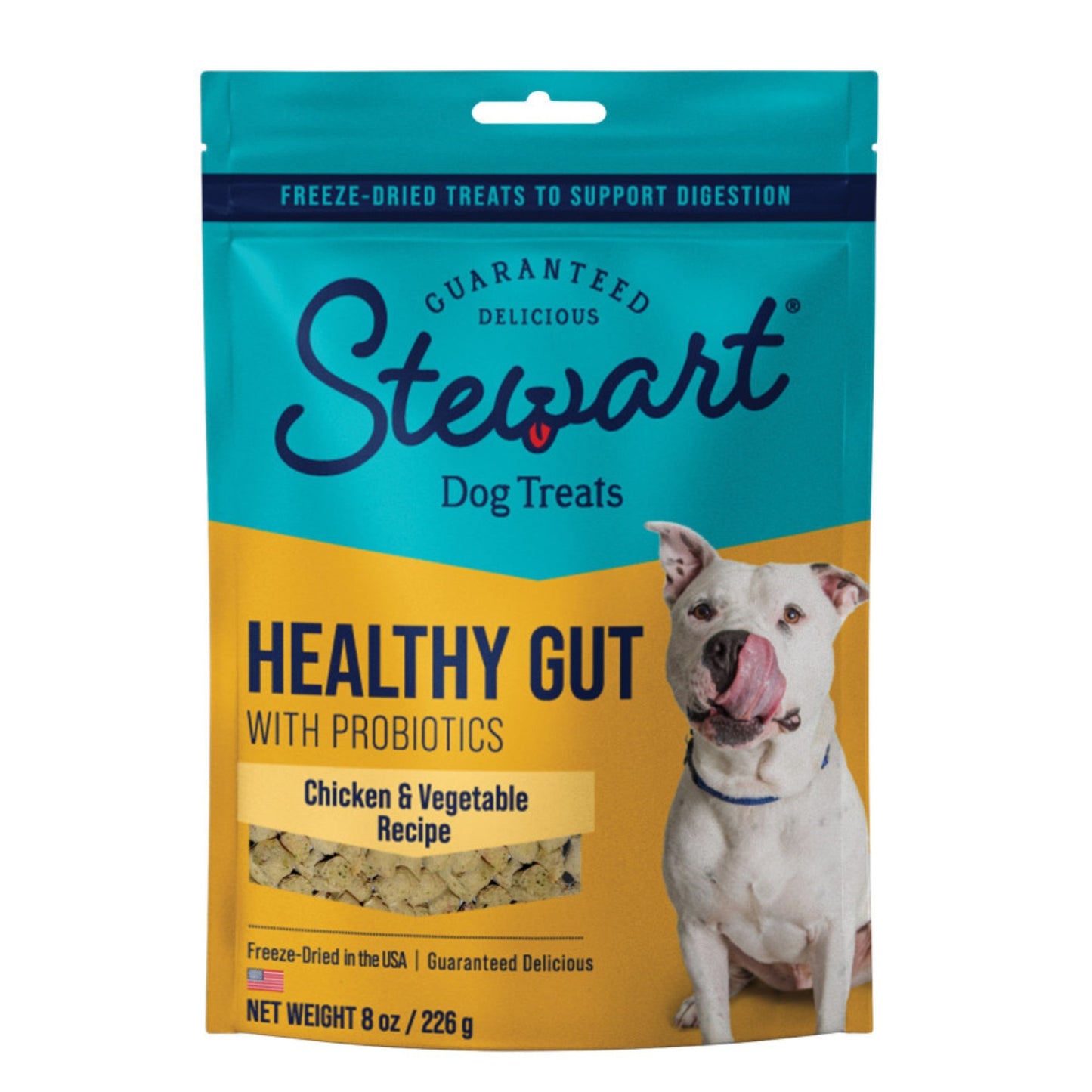 Stewart Healthy Gut Freeze Dried Dog Treats Chicken & Vegetables, 1ea/8oz.