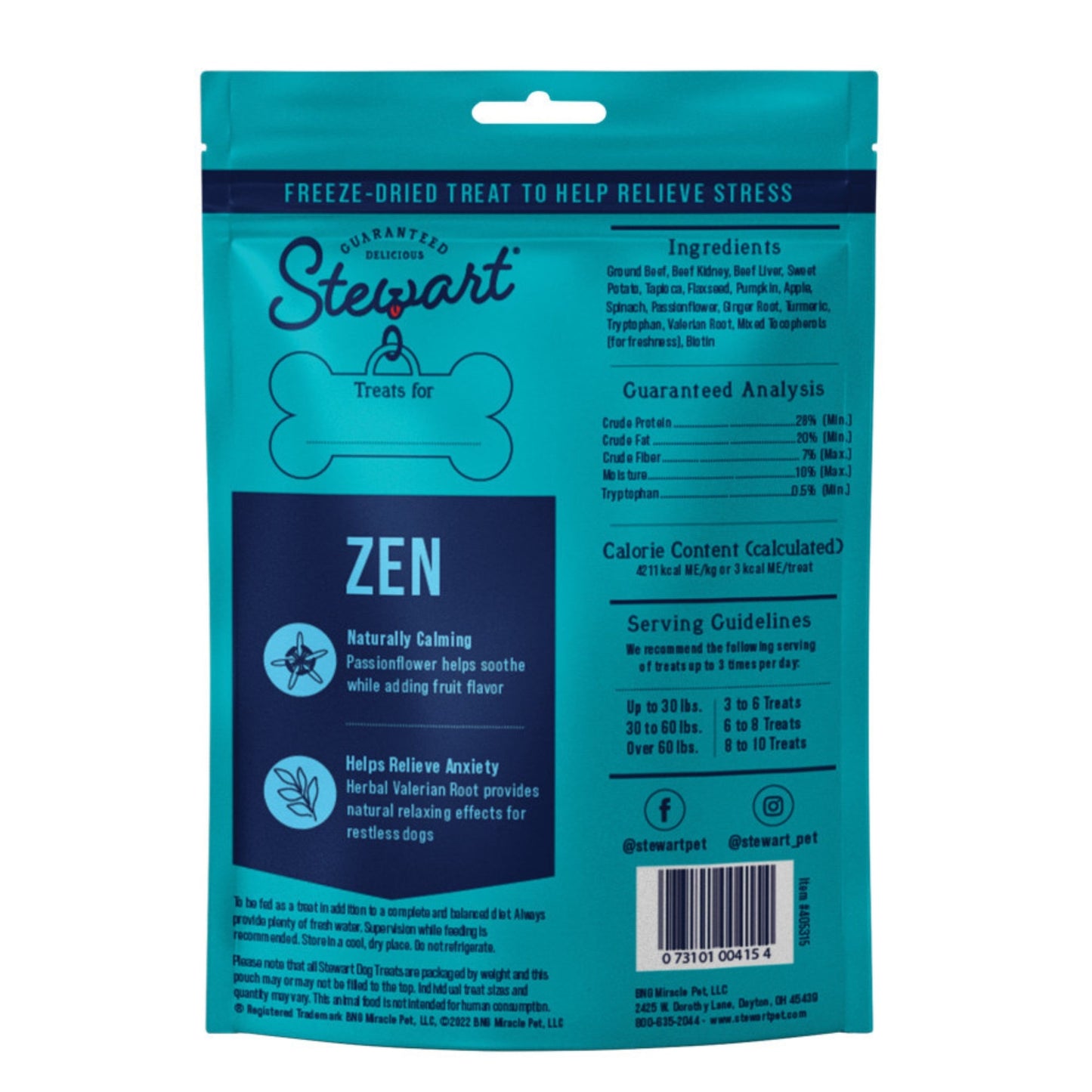 Stewart Single Ingredient Freeze Dried Dog Treats Chicken Breast, 1ea/11.5oz.