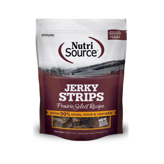 Nutrisource Dog Jerky Treat Prairie Select 4oz.