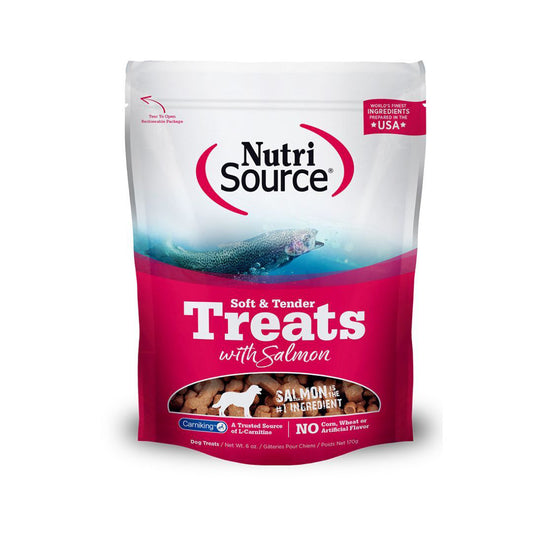 Nutrisource Dog Soft Tender Treat Salmon 6oz.