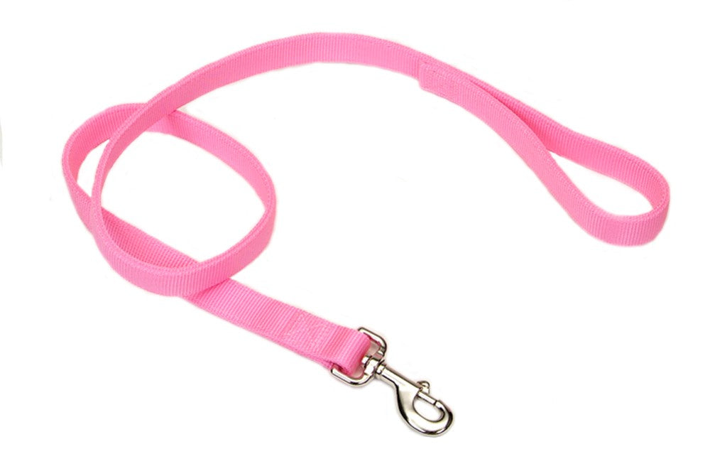 Coastal Double-Ply Nylon Dog Leash Pink Bright 1ea/1 In X 4 ft