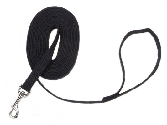 Train Right Cotton Web Training Dog Leash Black 1ea/5/8 In X 6 ft