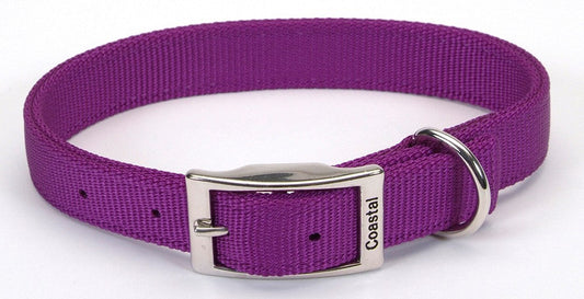 Coastal Double-Ply Nylon Dog Collar Purple 1ea/1 In X 20 in