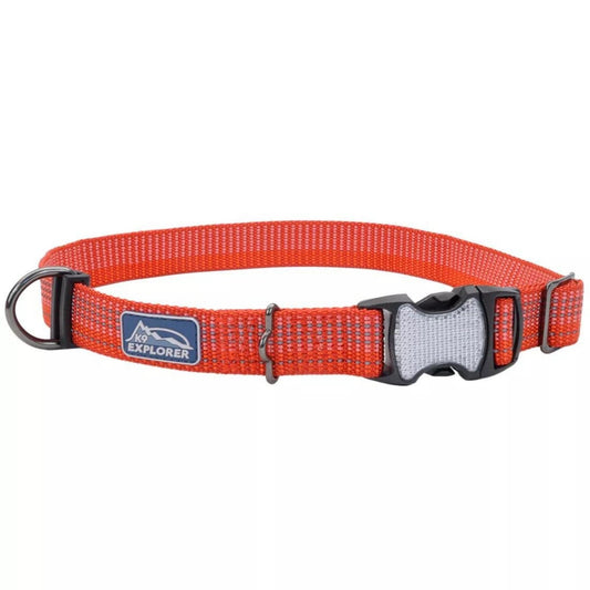 K9 Explorer Brights Reflective Adjustable Dog Collar Canyon Medium 1"x 12"-18"