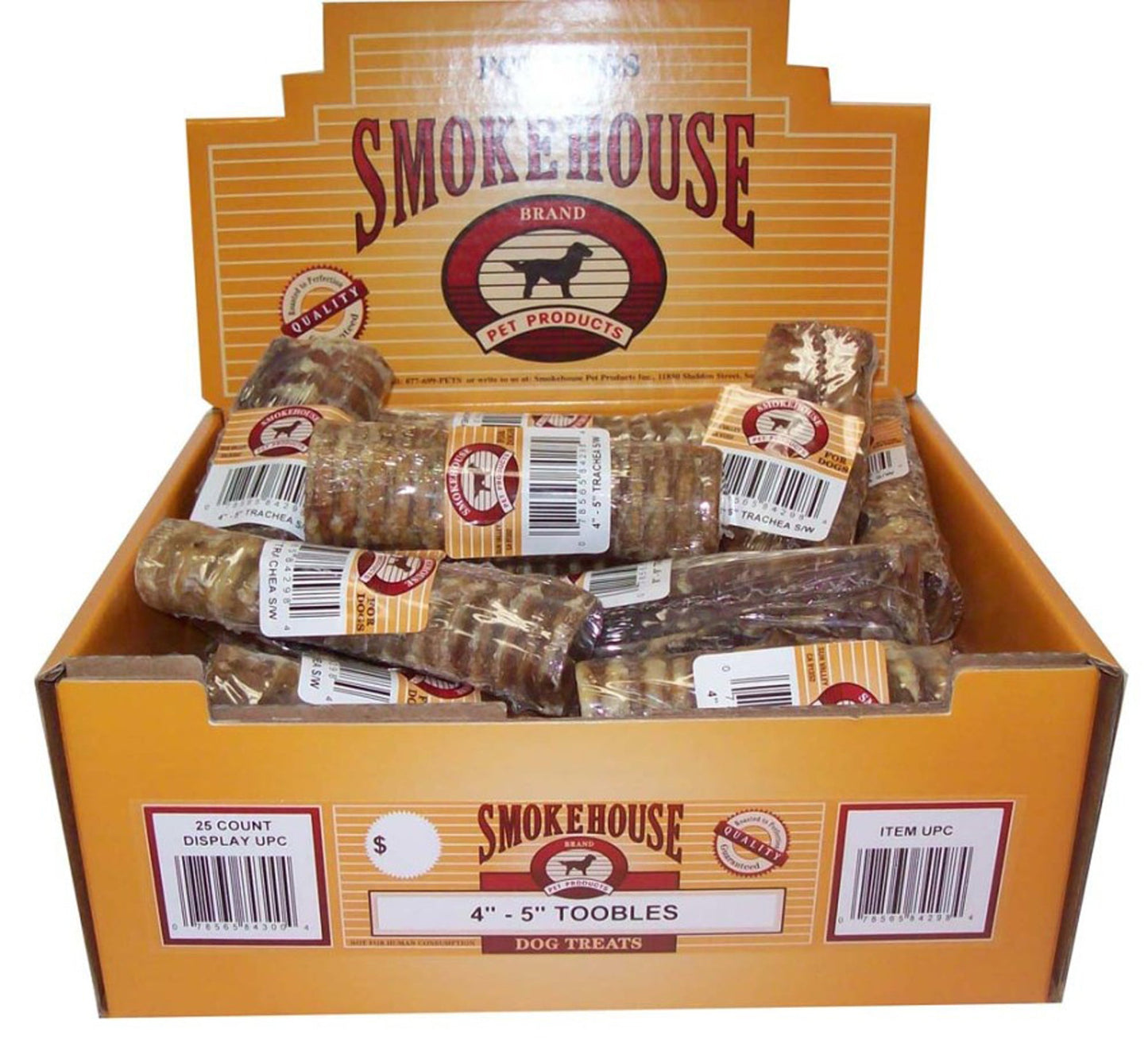 Smokehouse USA Made Toobles Dog Chew 25ea/4-5 in, 25 ct