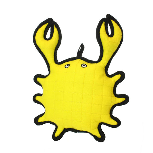 Tuffy Ocean Creature Crab Durable Dog Toy Yellow 1ea/13 in