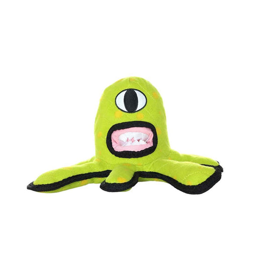 Tuffy Alien Durable Dog Toy Green 1ea/12 in