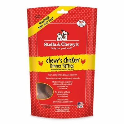 Stella And Chewys Freeze Dried Dog Food Chicken Dinner Patties 5.5 oz.