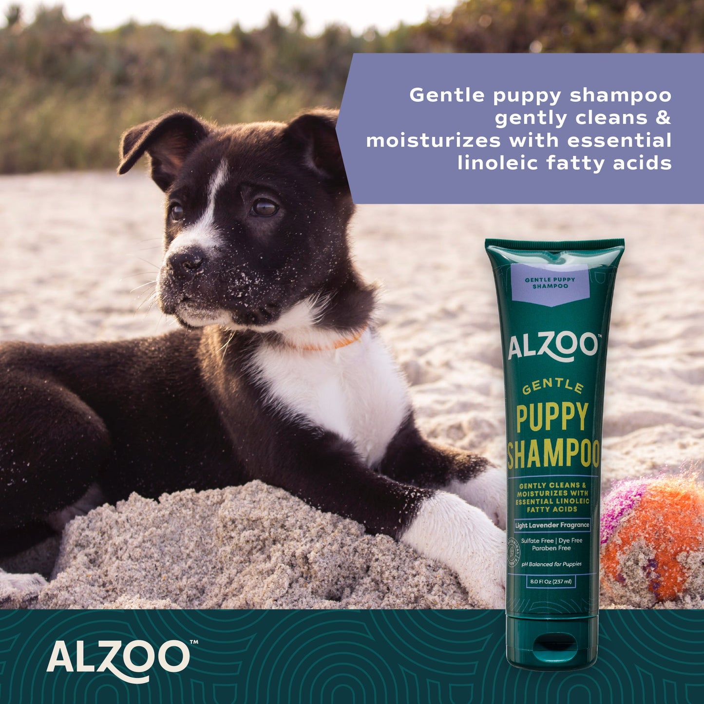 Alzoo Plant-Based Shampoo Gentle Puppy 8oz.