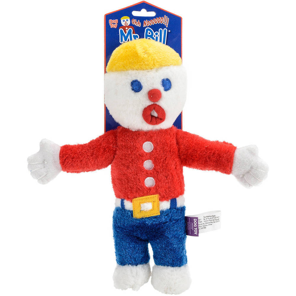 Multipet Mr. Bill Plush Dog Toy Multi-Color 1ea/10 in