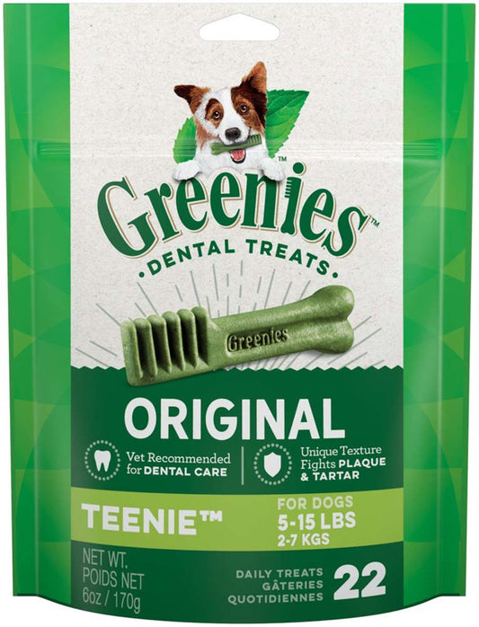 Greenies Dog Dental Treats Teenie Original 1ea/6 oz, 22 ct