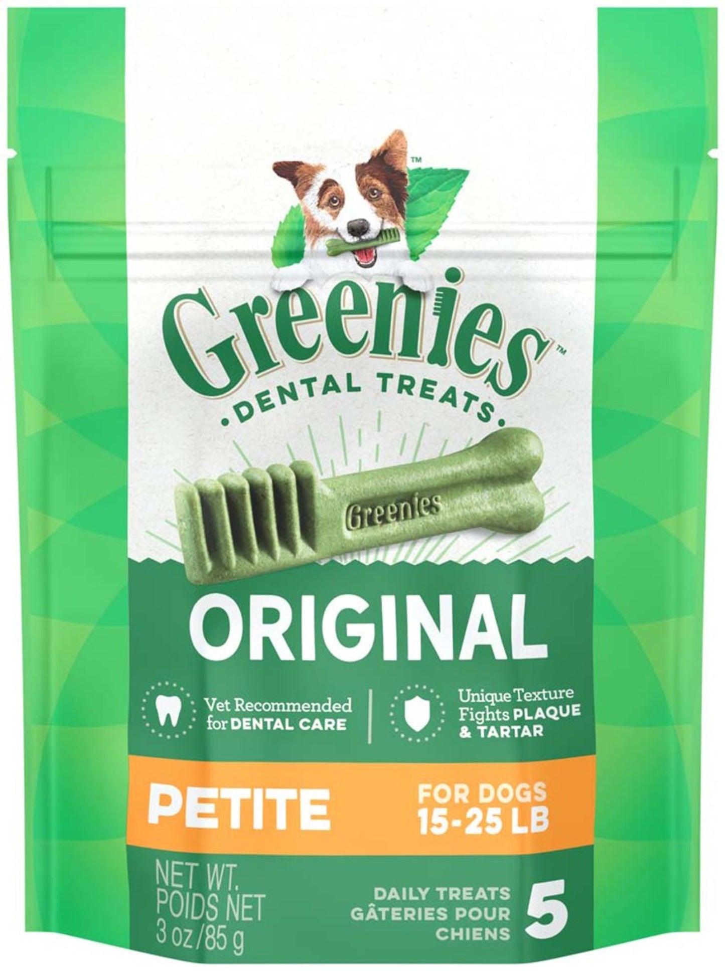 Greenies Dog Dental Treats Regular Original 1ea/3 oz, 3 ct