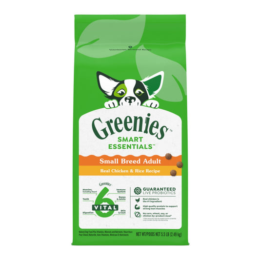 Greenies Smart Essentials Small Breed Dry Dog Food Chicken & Rice, 1ea/5.5 lb