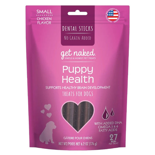 Get Naked Puppy Health Grain-Free Dental Stick Dog Treats Chicken 1ea/6.2 oz, SM