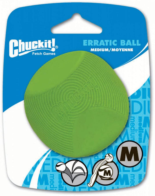 Chuckit! Erratic Dog Toy Ball Green 1ea/MD