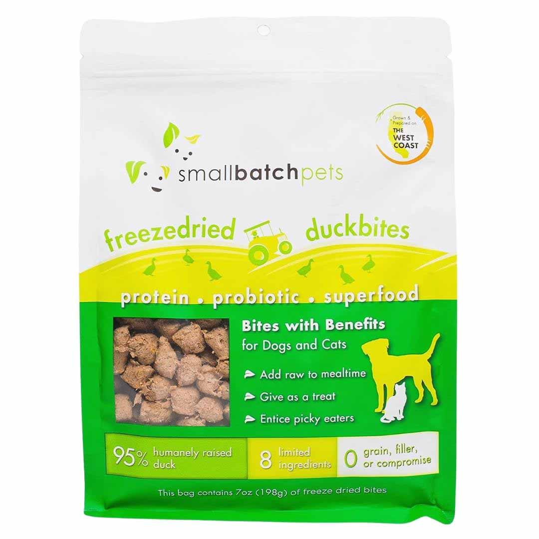 Small Batch Freeze Dried Duck Bites - 7oz.