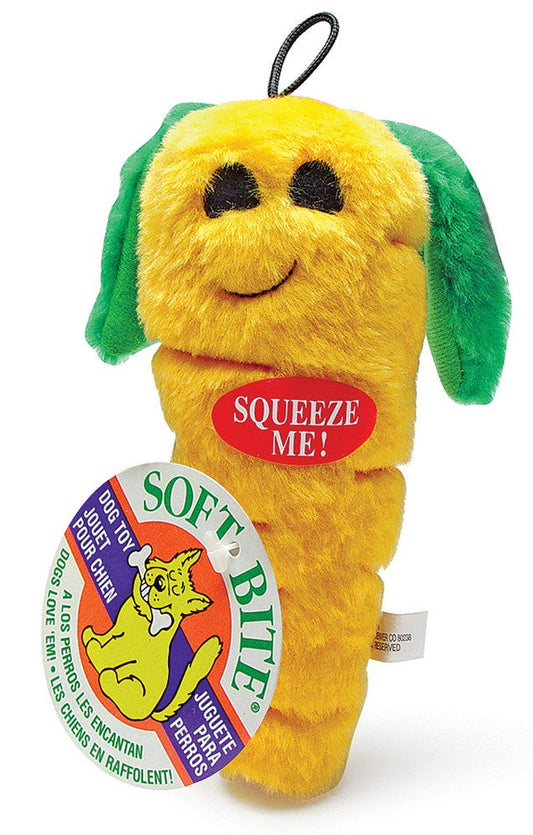 Aspen Carrot with Squeakers Plush Dog Toy 1ea/MD