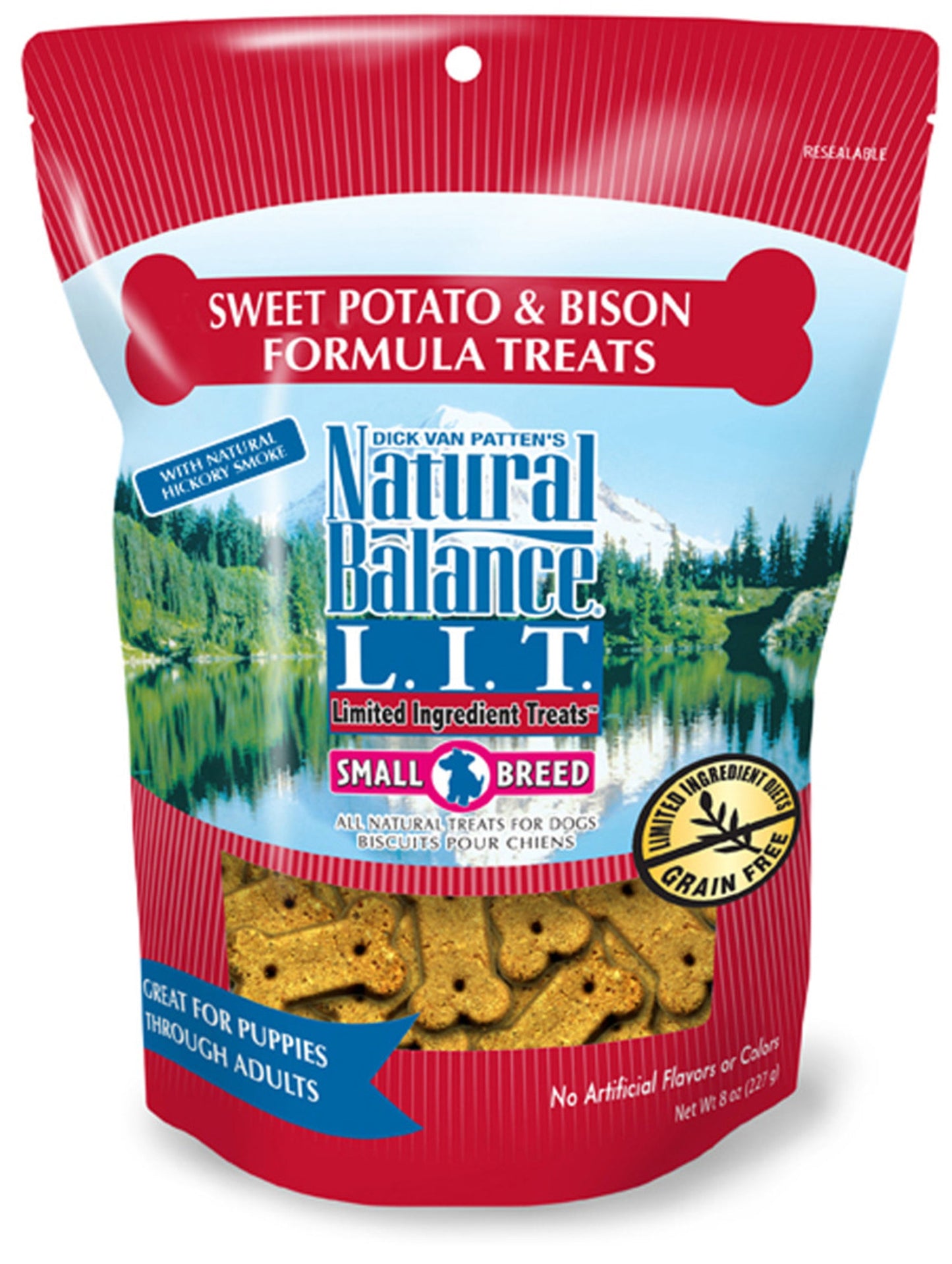 Natural Balance Pet Foods Rewards Bite-Size Crunchy Biscuits Small Breed Dog Treats Bison & Sweet Potato 1ea/8 oz