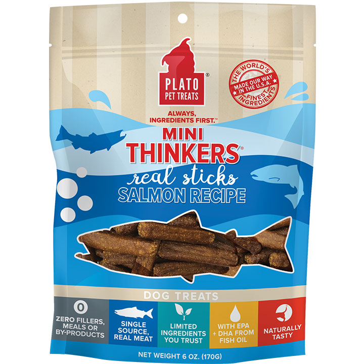 Plato Dog Mini Thinkers Salmon 6oz.