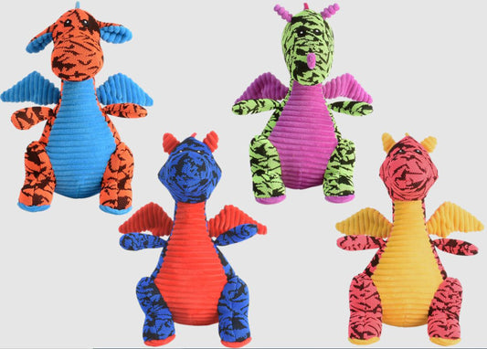 Multipet Dragon Dog Toy Assorted 1ea/12 in