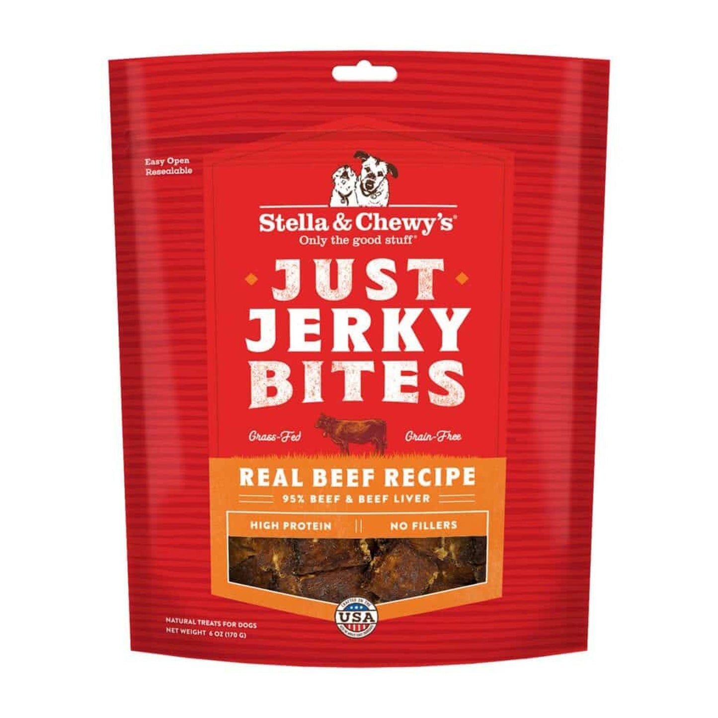 Stella And Chewys Dog Just Jerky Grain Free Beef 6oz.