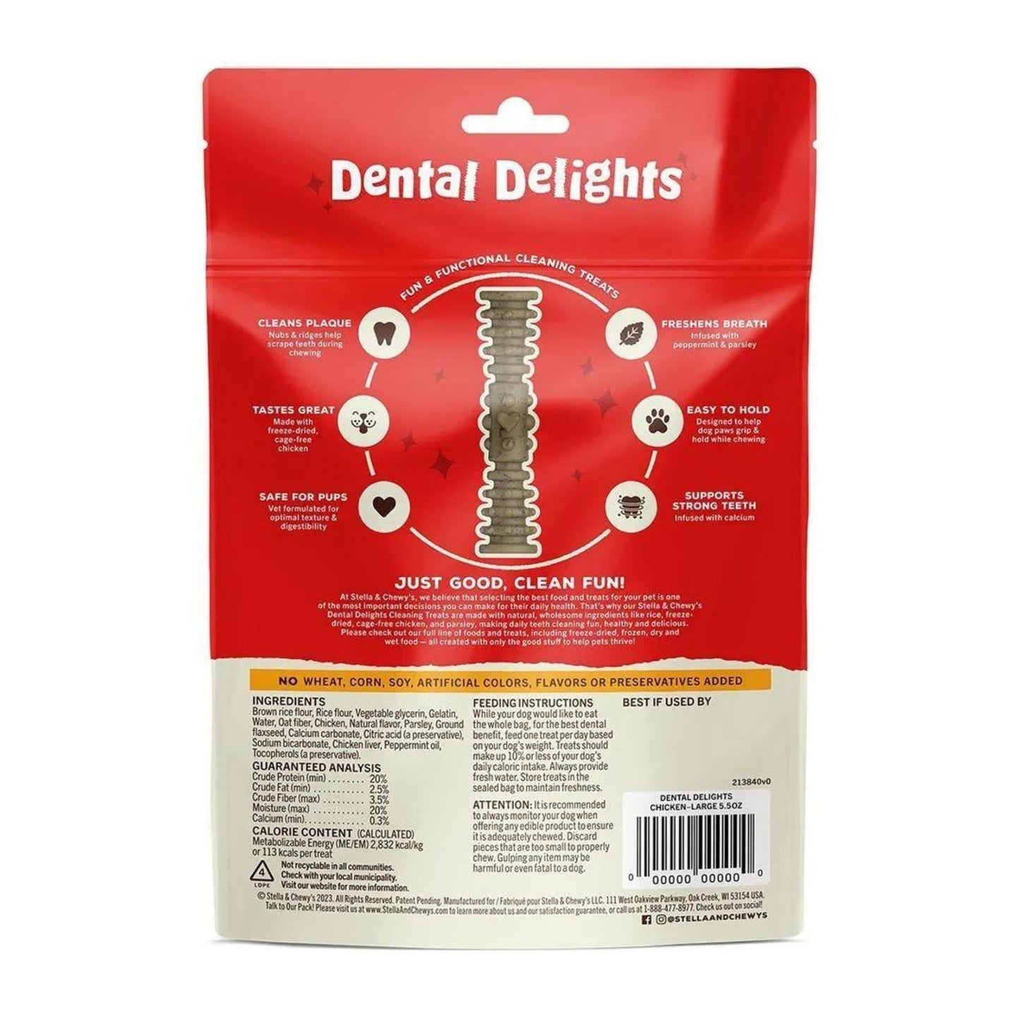 Stella & Chewy's Dog Dental Delights Large 4 Pack