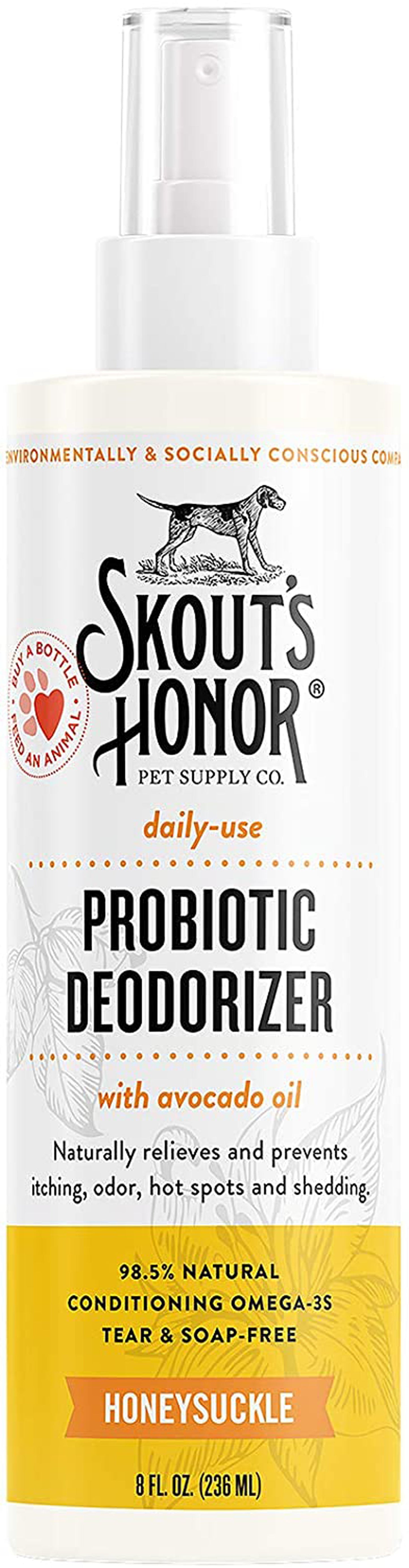 Skouts Honor Dog Probiotic Deodorizing Spray For Puppies 8oz.