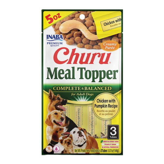 Inaba Churu Meal Topper D 5.07oz./6 Chicken Pmpkn