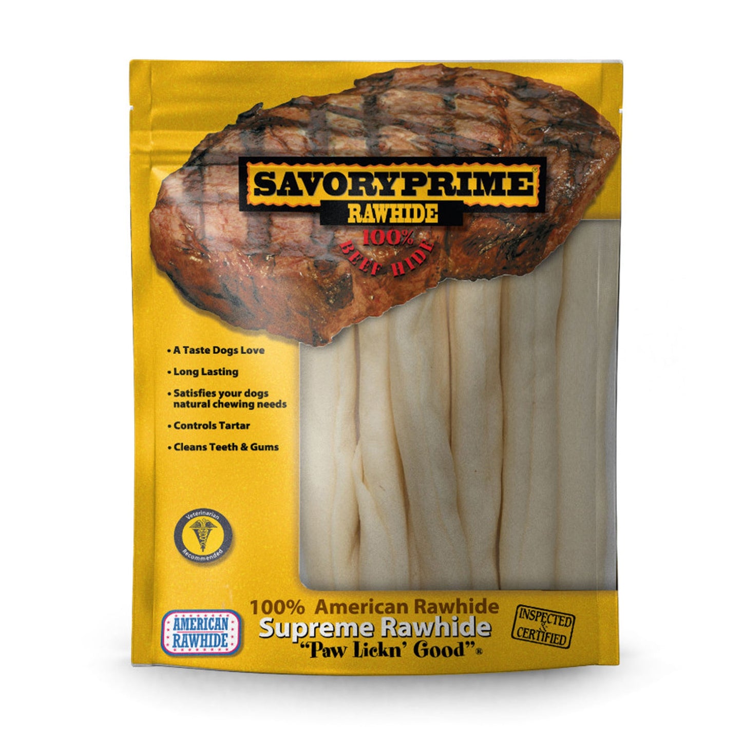 Savory Prime Supreme Rawhide Retriever Roll Natural 1ea/4.8 oz, 7 pk