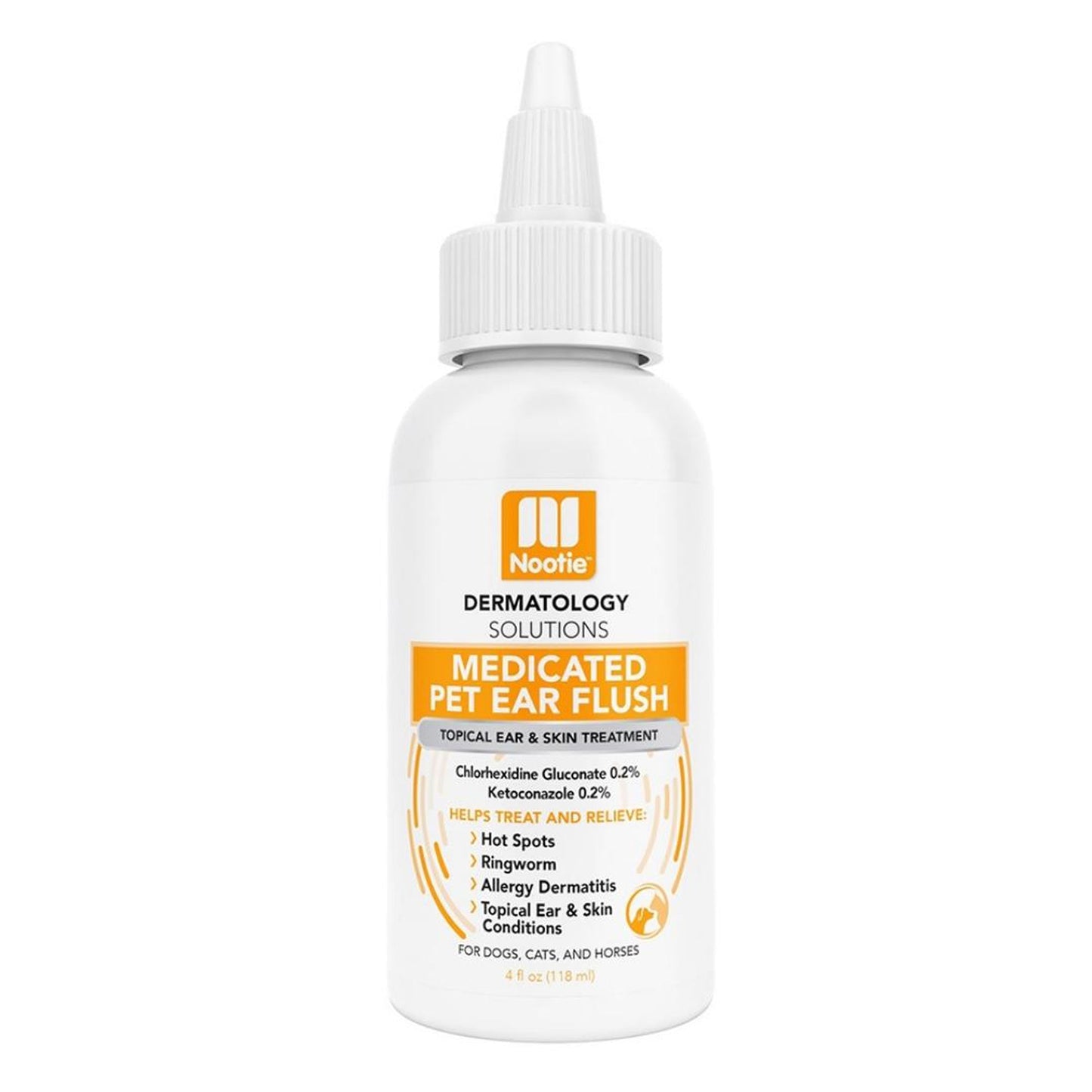 Nootie Dog Dermatology Solutions Medicated ear Flush 4oz.