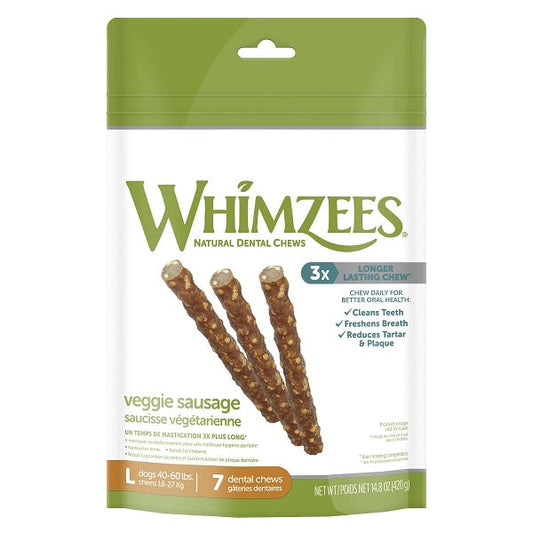 Whimzees Veggie Sausage Large 14.8 oz. Bag