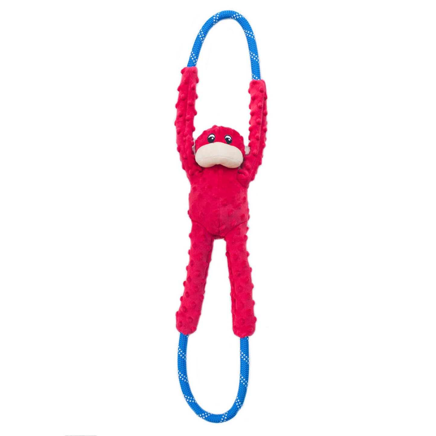 ZippyPaws RopeTugz Dog Toy Monkey Red 1ea/LG