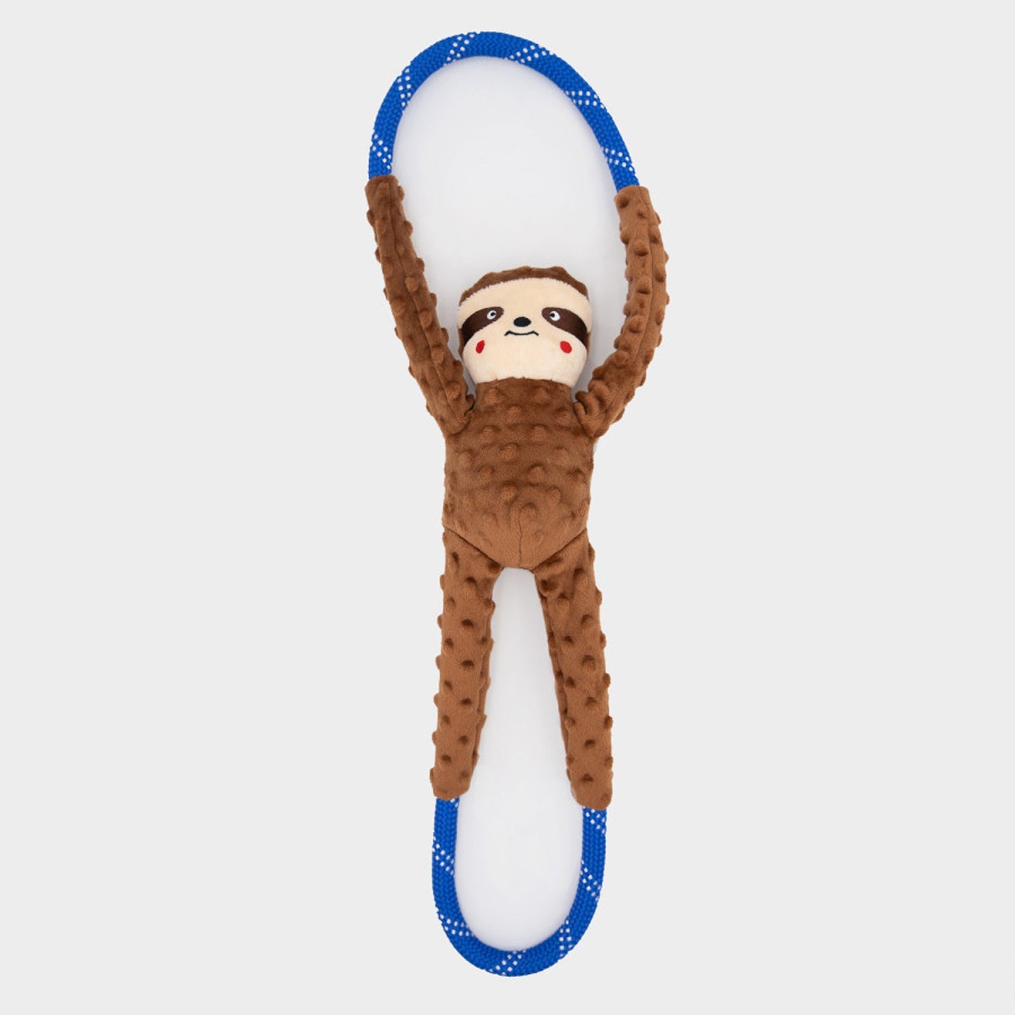 ZippyPaws RopeTugz Dog Toy Sloth Brown 1ea/LG